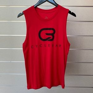 CycleBar Men’s Muscle Tank - Red/Black - NWT